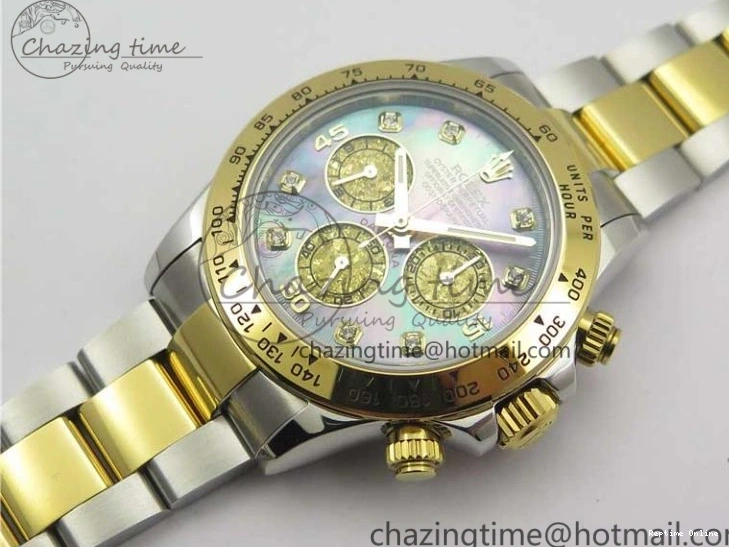 0225 Tailored Daytona 116509 SS YG BLF Best Edition Gay MOP Dial on SS YG Bracelet A 2977